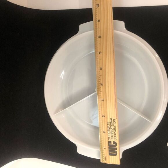 Vtg tupperware suzette div. serving dish handle #608-4 lid #229-17 seal logo - Picture 9 of 10